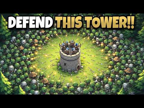 I Spent 2 Hours Upgrading my Tower to Survive the Zombie Apocalypse!